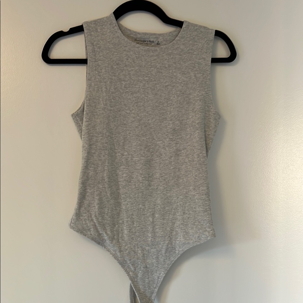 Abercrombie Gray Sleeveless Bodysuit